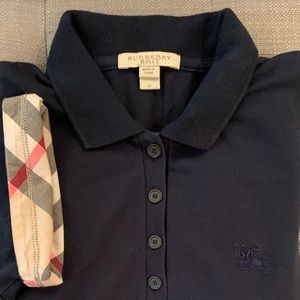 NAVY BLUE BURBERRY POLO